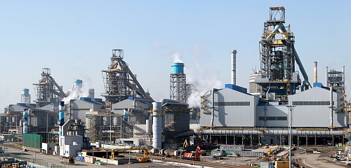  현대제철 당진제철소는 현대차그룹과 자원순환 구조를 자랑한다. 사진은 당진제철소 고로 전경. ⓒ 현대제철