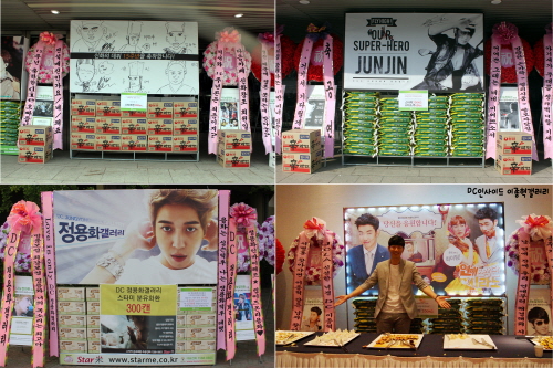  연예인 팬클럽 현장이나 콘서트에서 많이 쓰이며 이름을 알린 쌀화환은 팬클럽 회원들이 주된 고객층을 담당하고 있다. ⓒ 나눔스토어