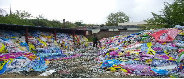  광주광역시 광산구 동곡동 불법현수막 집하장=김성태 기자