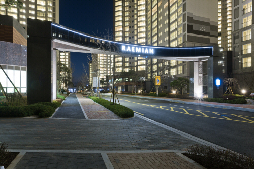  수년째 아파트 브랜드 선호도 1위를 차지하고 있는 래미안 외관 투시도. ⓒ 삼성물산