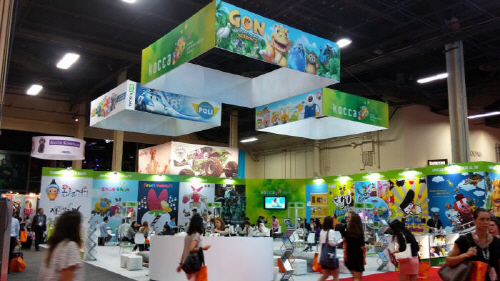 라이선싱 국제 엑스포 2014(Licensing International Expo 2014)에 참가한 한국 기업이 1000만달러 이상의 수출계약을 달성했다. ⓒ 한국콘텐츠진흥원