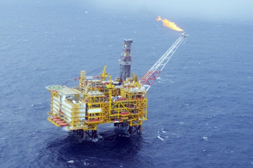  현대중공업이 2013년 완공한 미얀마 '쉐(SHWE)'가스생산플랫폼. ⓒ 현대중공업