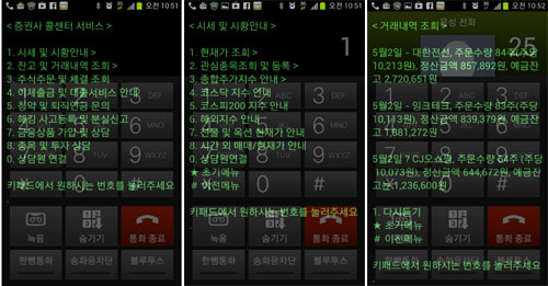  콜게이트의 '보이는 ARS'는 화면에 음성이 텍스트로 보여지기 때문에 청각장애인이 이용하기 용이하다. ⓒ 콜게이트