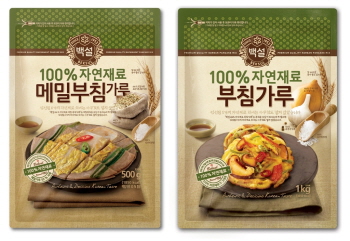  CJ제일제당 자연재료 부침가루 자연재료 메밀부침가루 제품. ⓒ CJ제일제당