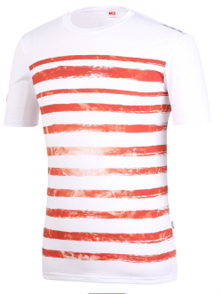  K2 FS2 HS 스트라이프 라운드 반팔티. ⓒ K2