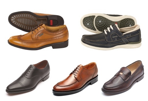 리갈 고어텍스 서라운드(사진 위 왼쪽), 랜드로바 고어텍스 서라운드(사진 위 오른쪽), 헤리티지 블랙(사진 아래 왼쪽), 헤리티지 세븐(사진 아래 가운데), 헤리티지 리갈(사진 아래 오른쪽). ⓒ 금강제화