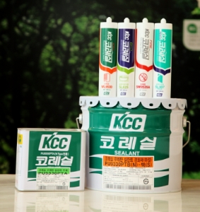 국가 친환경 기준에 부합한 KCC 건축용실란트 라인업 5개 제품. ⓒ KCC