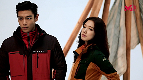  밀레가 '2014년 F/W 시즌' 화보 촬영 현장을 공개했다. ⓒ 밀레