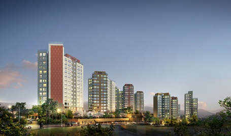  9월 경북 안동시 태화동에 분양예정인 e편한세상 안동 투시도. ⓒ 대림산업