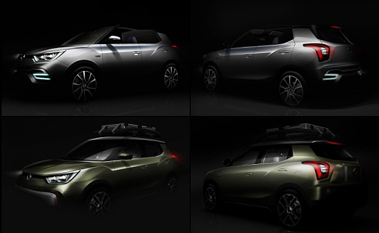  쌍용차 콘셉트카 XIV-에어(위)와 XIV-어드벤처(아래) 렌더링 이미지. ⓒ 쌍용자동차