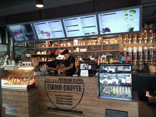  띠아모커피 매장 전경. ⓒ 띠아모코리아