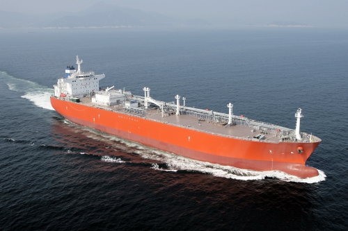 초대형 LPG 운반선의 항해 모습. ⓒ 대우조선해양.